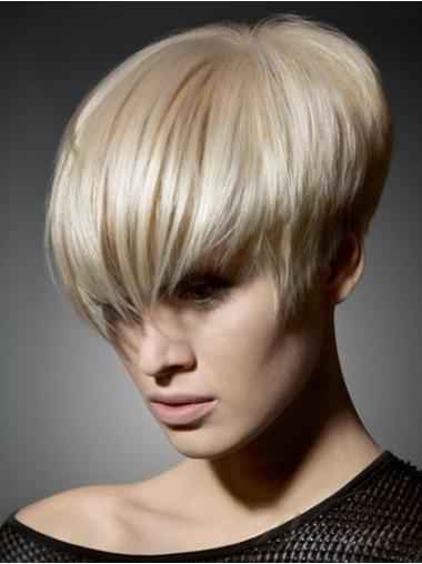 Blonde Boycuts Straight Hairstyles Short Wigs