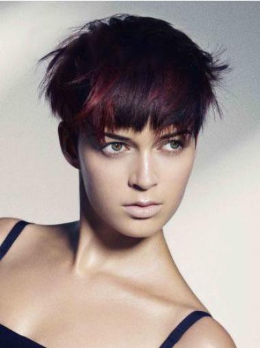 Red Boycuts Straight Gorgeous Short Wigs