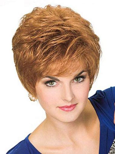 Straight Blonde Boycuts Exquisite Short Wigs