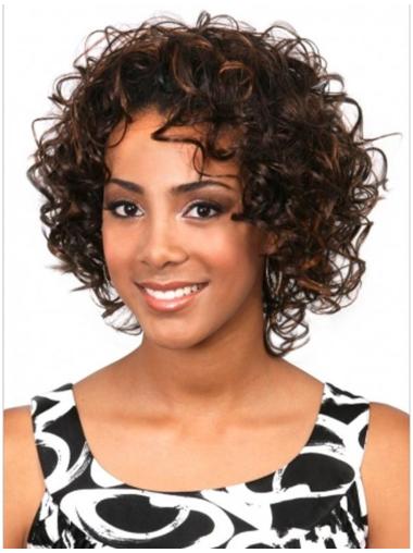 Brown Curly Hairstyles Wigs/Human Hair Wigs & Half Wigs