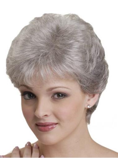 White Grey Straight Trendy Classic Wigs