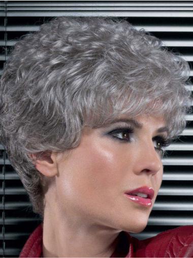 Synthetic Curly High Quality Grey Wigs
