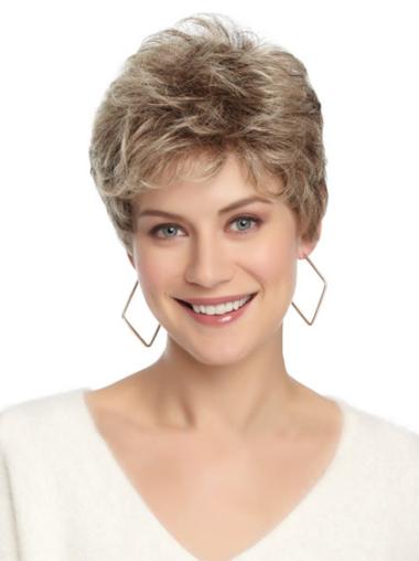 White Grey Wavy Natural Classic Wigs