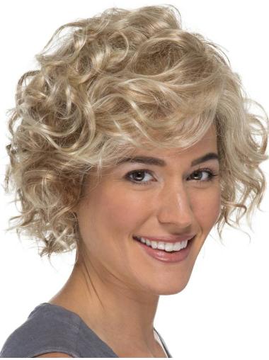 Blonde Classic Curly 8" Lace Wig