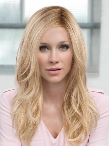 Wavy 18" Long Layered Blonde Synthetic Hair Wig