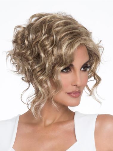 Curly Synthetic Classic Blonde Short Pixie Style Wigs