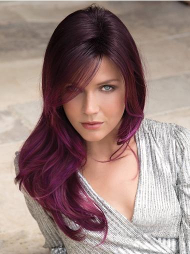 Straight 20" Long Layered Purple Best Synthetic Hair