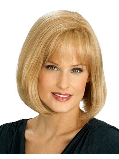 Bobs Blonde Straight Hairstyles Celebrity Wigs