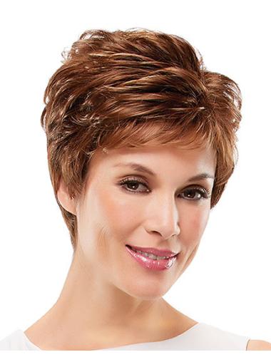Curly Auburn Layered Great Synthetic Wigs