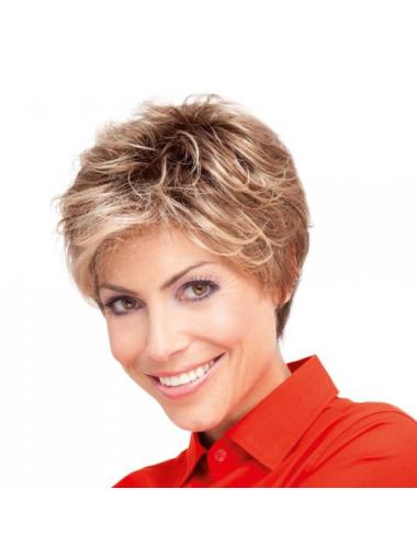 Curly Blonde Layered Fabulous Short Wigs