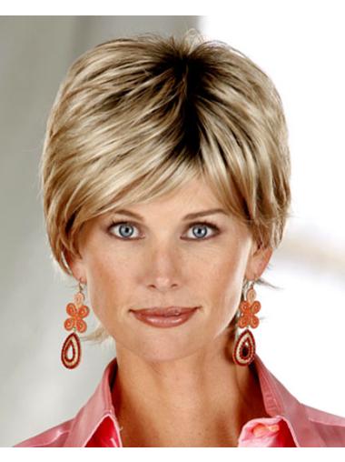 Synthetic Straight Layered Style Short Wigs