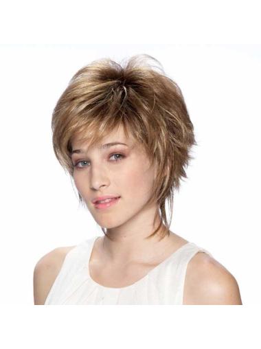 Synthetic Layered Straight Online Short Wigs