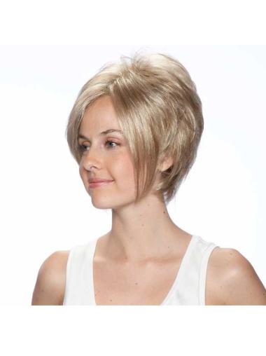 Bobs Blonde Straight Ideal Short Wigs