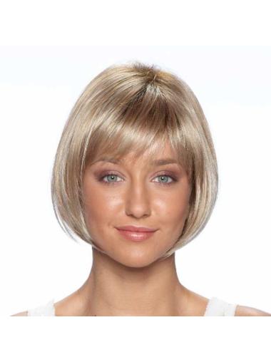 Straight Blonde Bobs Cheapest Short Wigs